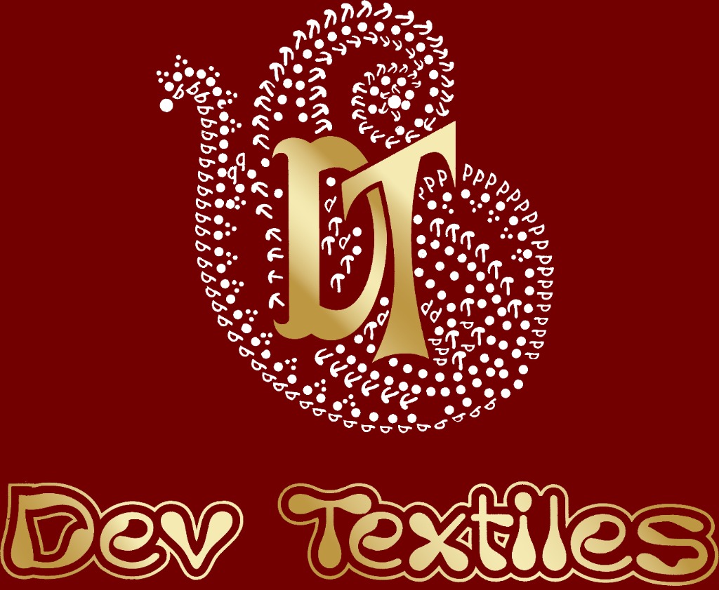 Dev Textiles Premium Red and Gold Logo Emblem